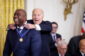 Joe Biden Awards Medal Of Freedom: Denzel Washington Gives POTUS A Hug, Hillary Clinton Gets A Standing Ovation And Bono Delivers A Quip