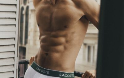 Taylor Zakhar Perez strips down for Lacoste’s sexy new underwear campaign